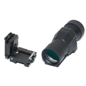 4X Magnifier Scope w Flip to Side Mount Airsoft UK Seller