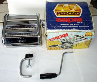Marcato Ampia Brevettata Pasta Maker Machine Model 150 Made in Italy 