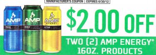   Any 2 Amp Energy Drinks Coupons 6 30 2012 Doubles Drink Coupon