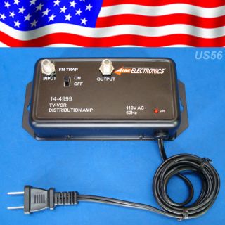TV ANTENNA SIGNAL BOOSTER AMP AMPLIFIER HDTV UHF VHF DTV COAX CABLE US 