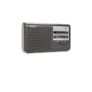Sony ICF38 Portable Am FM Radio Black New