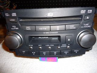Acura Am FM Cassette and 6DISK Indash CD Player Looks New Works Great 