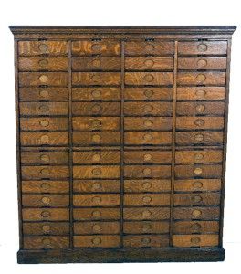amberg s antique letter cabinet