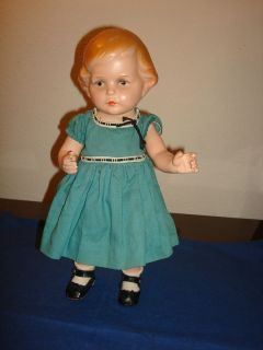 1928 Amberg 14 EDWINA IT Composition Girl Doll VF