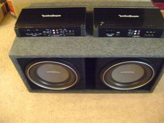Rockford Fosgate Amps 500 2 Amplifier and 400 4