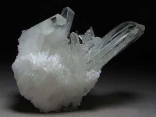 Quartz Crystal with Hubnerite Crystal, Pasto Bueno Mine PERU