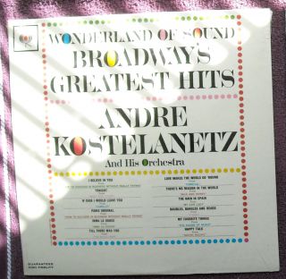 sealed andre kostelanetz broadway s greatest hits lp