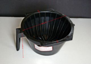   Coffee Maker Plastic Filter Basket   American Metal Ware   PT 400 91