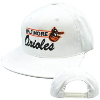   Orioles White Black Flat Bill American Needle Snapback Cap Hat