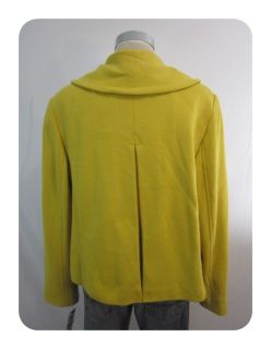  Inc International Concepts Mustard Yellow Short Double Breast Jacket 