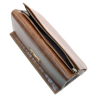 Anais Gvani Womens Classic Smooth Genuine Leather Tri Fold Wallet Sea 