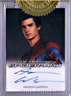 COSTUME CARD SET (7), ANDREW GARFIELD AUTOGRAPH (PETER PARKER), ANDREW 
