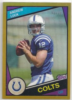    Topps Chrome 1984 Gold Refractors 1 Andrew Luck 52 75 RARE SP RC HOT