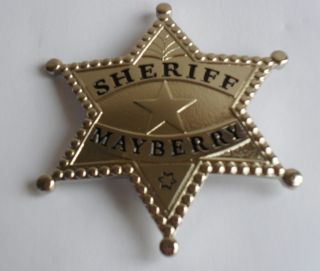 Andy Griffith Show Real badge you can wear on Halloween prop replica 
