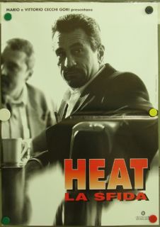 DJ00 Heat Al Pacino Robert de Niro 8 Orig Poster Italy