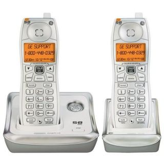 GE 25922GE2 5 8 GHz Analog Cordless Dual Phone System w Call Waiting 