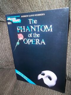 Andrew Lloyd Webber The Phantom Of The Opera EZ To Play Music Book 