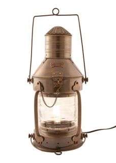 Antique Brass SHIP Anchor Electric Lantern 20 Lantern Lamps SHIP Lamp 