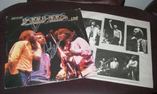 Bee Gees Andy Gibb Signed Here at Last Album Live w COA Complete 
