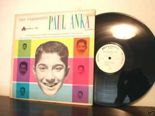 The Fabulous Paul Anka and Others LP 1959 Debut Orig
