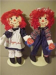 Raggedy Ann Andy Set New Puppets Applause 17 Dolls