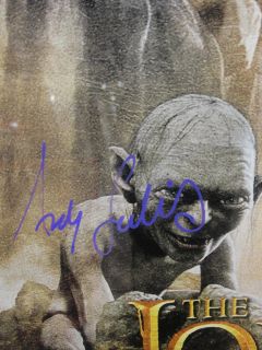 The Lord of The Rings Autographed Return of The King Poster Rhys Davis 