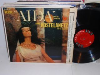 Andre Kostelanetz Verdi Aida LP Columbia CL 755