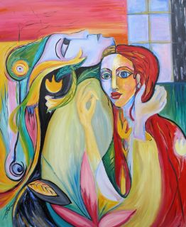 31   COUPLE IN LOVE_____ORIGINAL painting by ANNA 