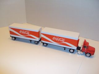 1970s Coca Cola Preston Truck w Double Trailers