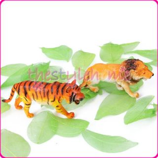 Vivid Plastic Wild Animal Figurines Model Figures Toy