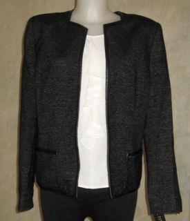 Anne Klein 2pc Open Front Onyx Multi Jacket w Cami sz 14 $239