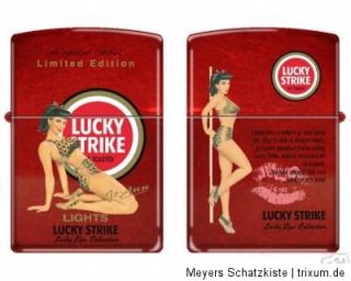  ZIPPO Lucky Strike Pin Up Jo Ann lighter   limited rare collectible