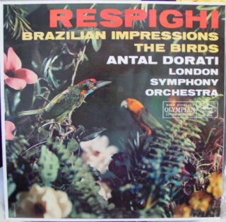 Dorati Respighi The Birds LP VG MG 50153 Mercury Living Mono CTFR 1 