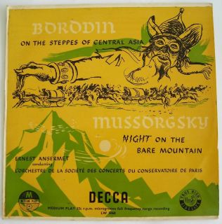 Borodin Mussorgsky Ernest Ansermet Israel Decca 10 LP