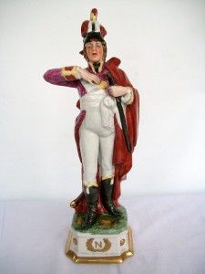 CONTINENTAL PORCELAIN FIGURE OF NAPOLEONIC? SOLDIER   FINE QUALITY
