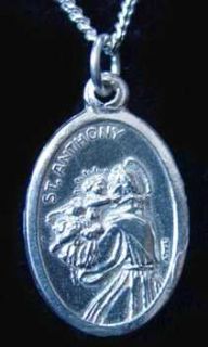 Saint Anthony Charm Francis Silver Pray Holy Jewelry