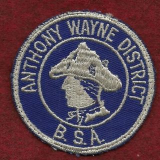 Vintage Boy Scout Early Anthony Wayne District Patch