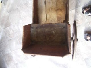 Antique 19thC Childrens Wooden Pull Toy Wagon The Paris Manufacturing 