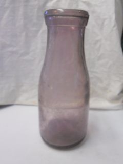 Antique Vintage Purple Amethyst Milk Bottle