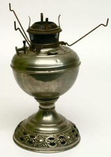 Antique Bradley Hubbard The B H Table Oil Lamp