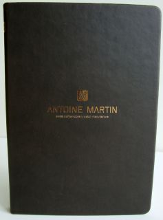 Antoine Martin Watch Company Bound Journal Notepad Brown Cover Gold 