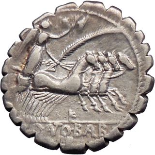 Roman Republic Q Antonius Balbus 83BC RARE Silver Ancient Coin Jupiter 