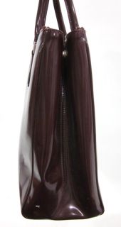 you are bidding on an anya hindmarch maroon patent leather tote 