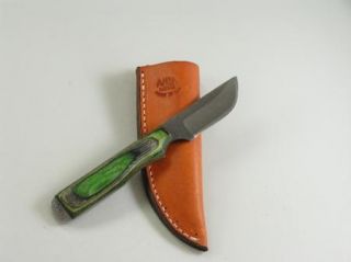anza knife hunter wood handle leather belt sheath  in usa 