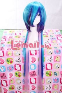 80cm Vocaloid 3 Aoki Lapis Long Straight Multi Color COS Cosplay Hair 