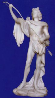 Apollo w Bow Arrow Statue Greek Mythology Sculpture