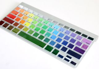 Rainbow Keyboard Vinyl Decal Laptop Sticker for Apple iMac Wireless 