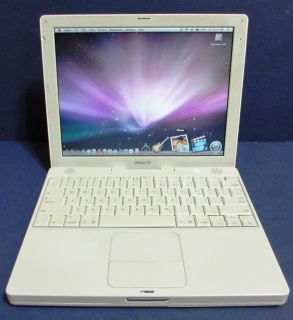 Apple iBook G4 12 1 Laptop 2004 A1054 1 07 GHZ 512MB 30GB Wifi