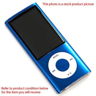 Apple iPod Nano 16GB 5th Gen Generation Blue MP3 Player Radio Camera 