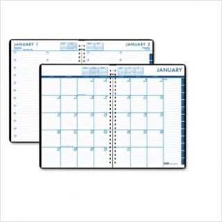 24 7 Daily Appointment Book Monthly Planner 7 x 10 Black 2012 
